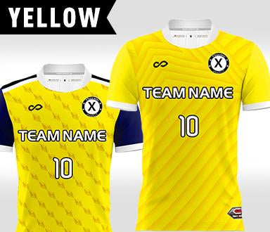 COLOR YELLOW - MEN'S FOOTBALL SHIRTS