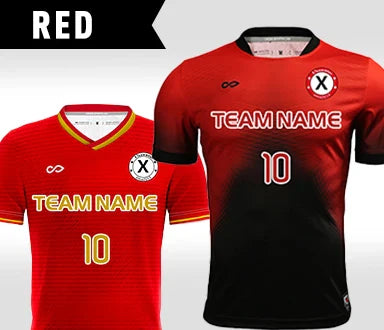 COLOR RED - MEN'S FOOTBALL SHIRTS