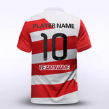 Custom Red Kid's Sublimated Soccer Jersey