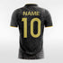 Custom Black Men's Sublimated Soccer Jersey