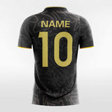 Custom Black Men's Sublimated Soccer Jersey