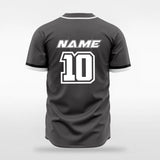 Gray Men Baseball Jersey