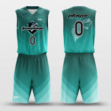 Custom Basketball Uniforms Green