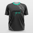 Black Short Sleeve Jersey Design