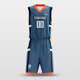 Navy Hero Sublimated Basketball Set