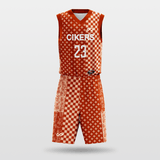 Orange Cashew Customized Basketball Set