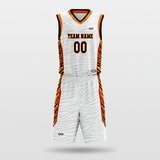 Tiger stripes Custom Sublimated Basketball Set