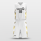 White Spark Custom Sublimated Basketball Set