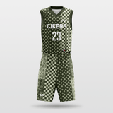 Green Cashew Sublimated Basketball Team Set