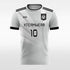 Grey Customized Men's Sublimated Soccer Jersey Design