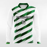 Green Thorn Long Sleeve Soccer Jersey