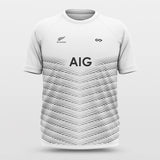 White Stripe Soccer Jerseys