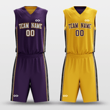 CLASSIC16 - Customized Reversible Sublimated Basketball Set