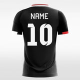 custom black soccer jersey