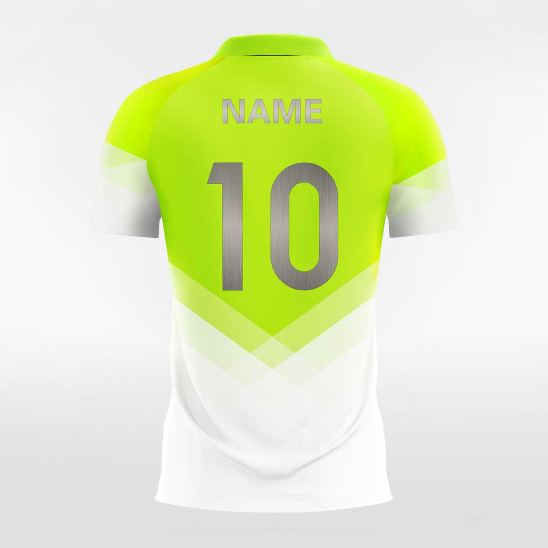 Neon Green and White Soccer Jersey