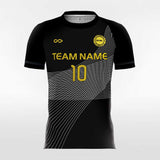 Custom Black & White Men's Soccer Jersey