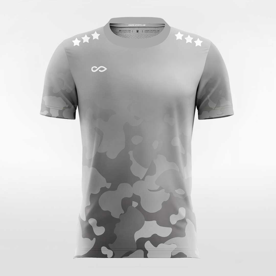 Custom Grey Men's Soccer Jersey