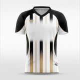 Custom White and Black Men's Sublimated Soccer Jersey