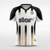 White and Black Light Soccer Jersey