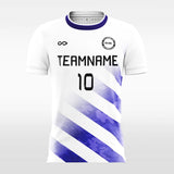 White and Blue Soccer Jerseys