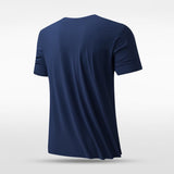 short sleeve workout t shirt navy blue