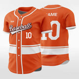 Orange Sublimated Baseball Jersey