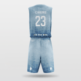 Light Blue Custom Basketball Set