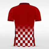 Red Plaid Men Football Shirts