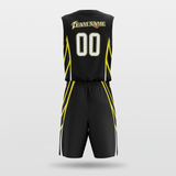 Black Customized Spread Wings Basketball Set