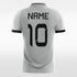 Grey Customized Men's Sublimated Soccer Jersey Mockup