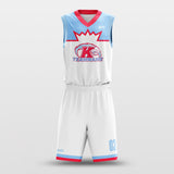 Custom Sublimation Printing Basketball Set White