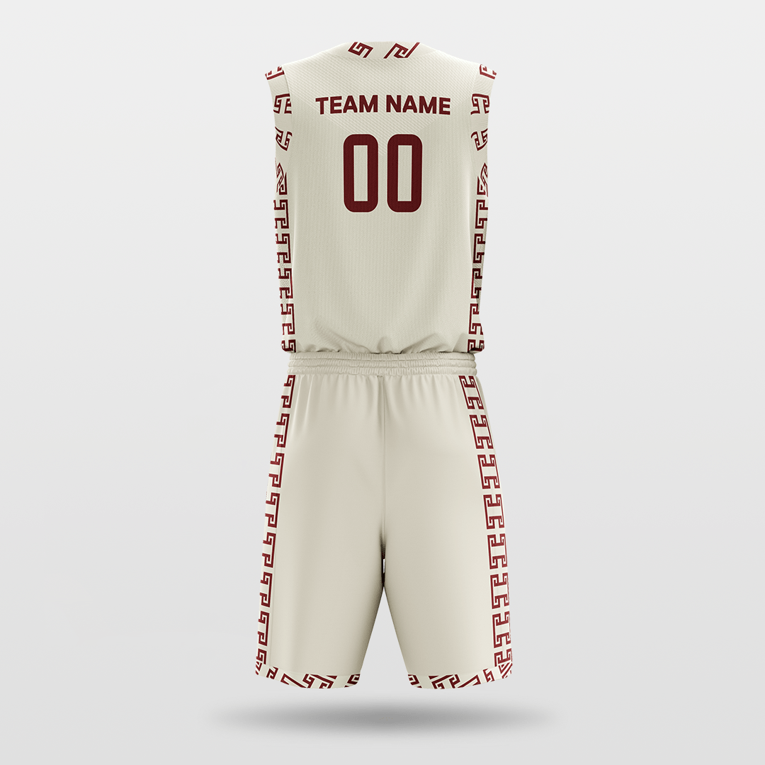 White Custom Basketball Uniform