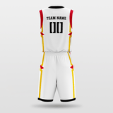 White Hero Sublimated Basketball Team Set