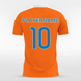 Orange Custom Soccer Uniform