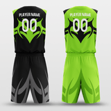 Black&Green Baron Sublimated Basketball Team Set