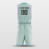 Light Green Hero Sublimated Basketball Set