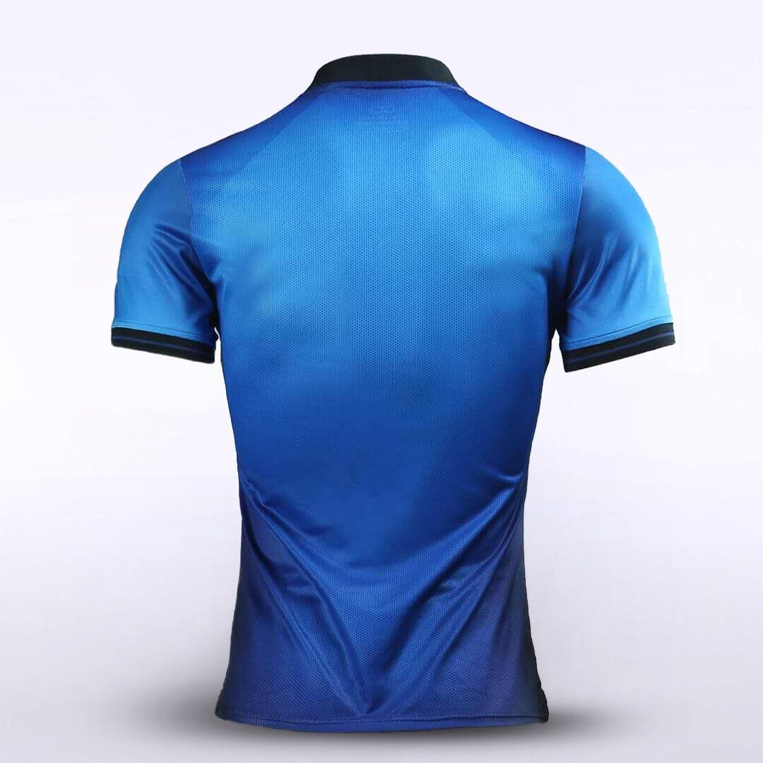 Custom Blue Men's Sublimated Soccer Jersey