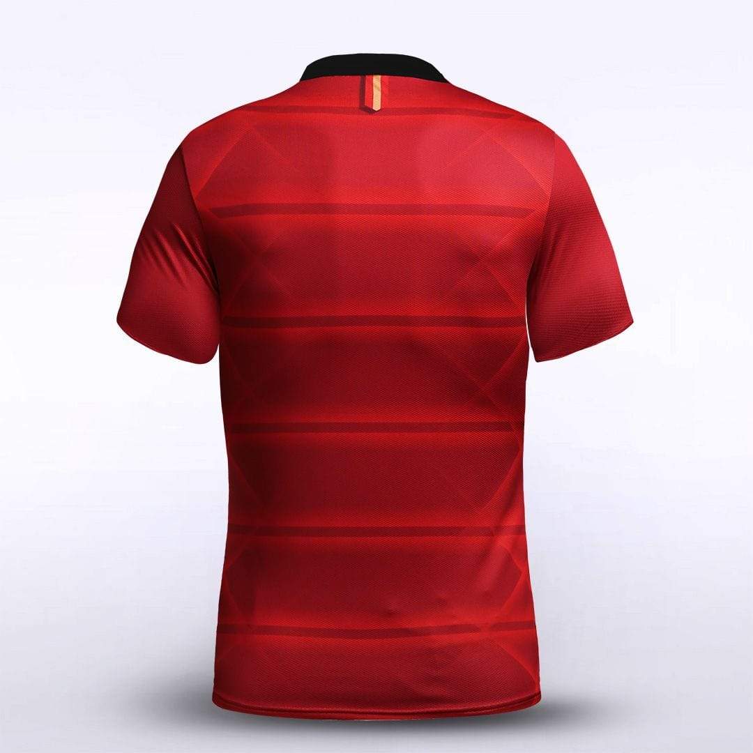 Custom Red Kid's Sublimated Soccer Jersey