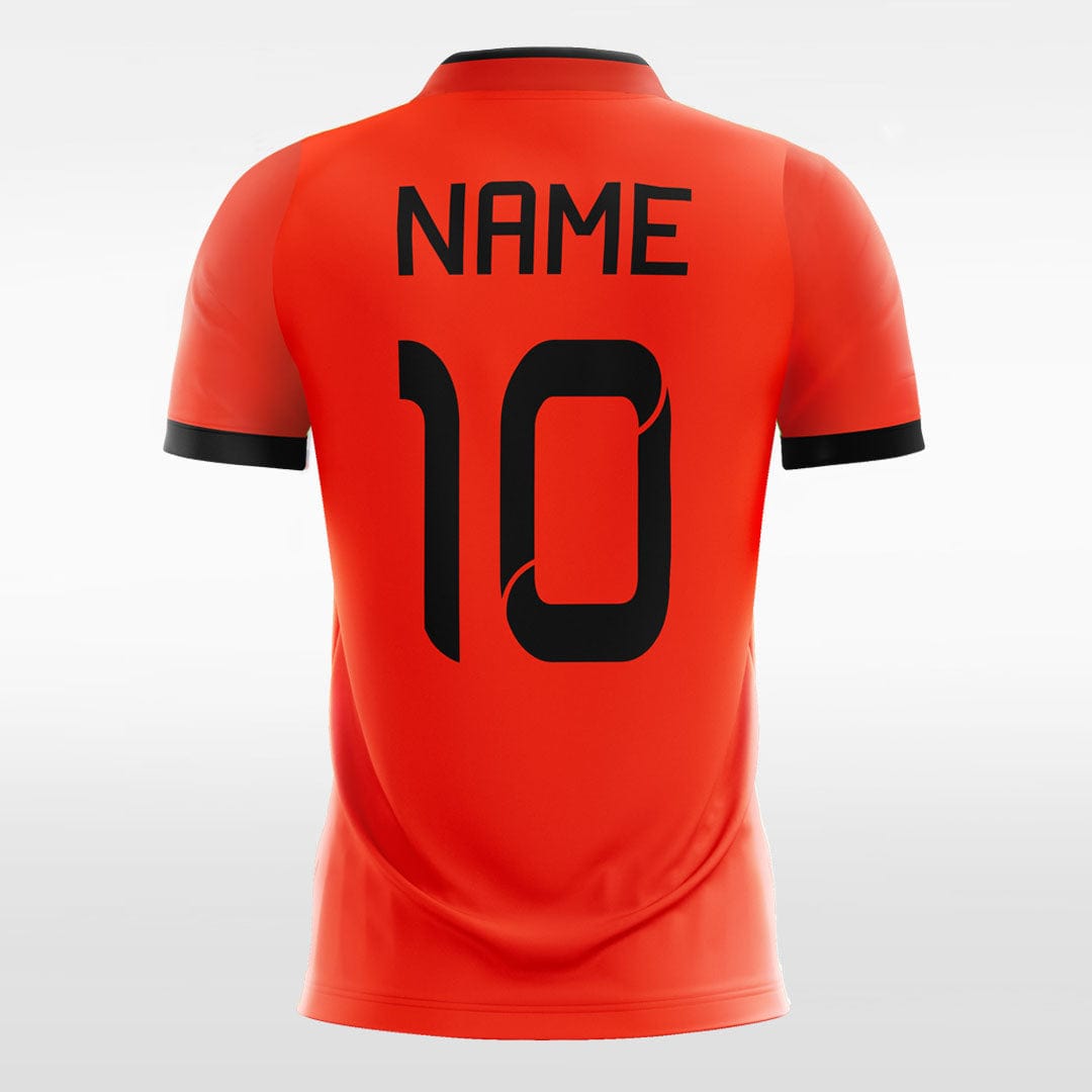 Neon Orange Sublimated Soccer Jersey