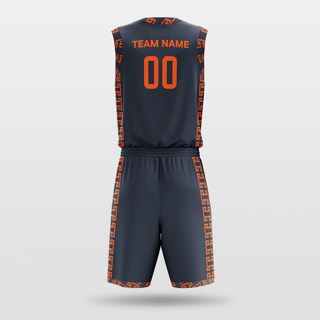 Darkgrey Custom Basketball Uniform