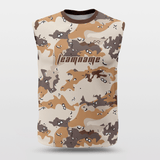 Desert - Customized Wide Shoulder Basketball Jersey