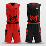 Bull Sublimated Basketball Set