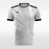 Custom Grey Men's Sublimated Soccer Jersey Design