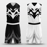 Balck&White Baron Customized Basketball Set