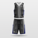 Dark Gray Sublimated Basketball Set