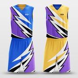 Blue&Yellow Windstorm Basketball Set Design