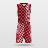 Red Cashew Sublimated Basketball Set