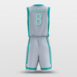 Custom Basketball Jersey Grey