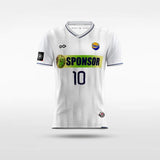 White Human Moon Day Soccer Jersey