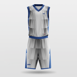 Light Gray Sublimated Basketball Set